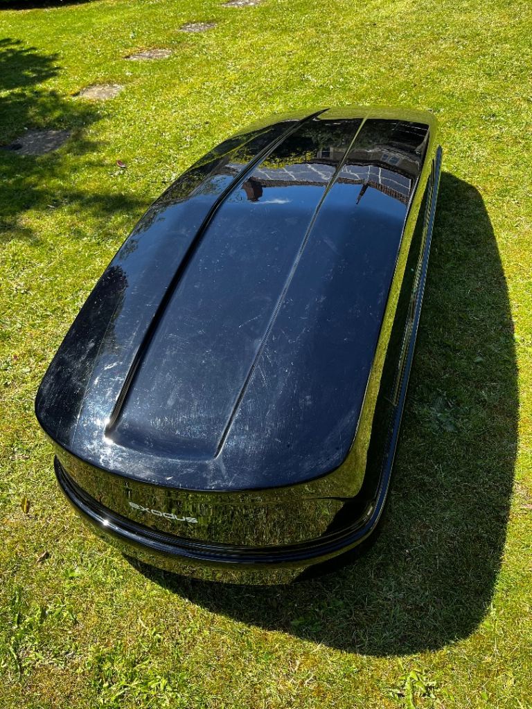 Halfords Exodus 580l Roof Box Black