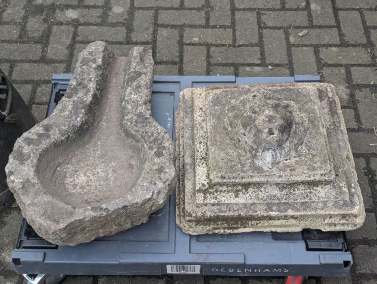 Stone trough, weathered, lovely patina