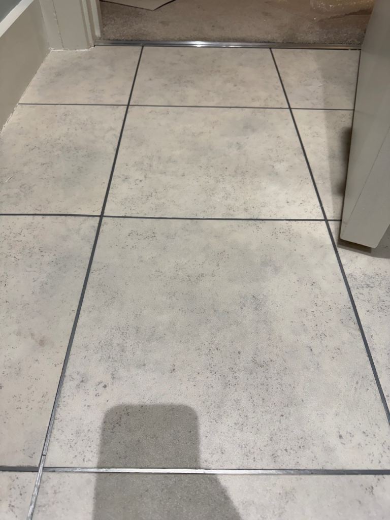 Amtico Spacia ceramic frost 12x12 LVT floor tiles 