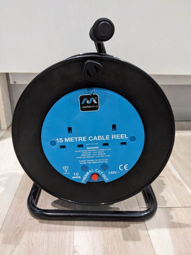 Masterplug 15 Metre Cable Reel – As Good As New
