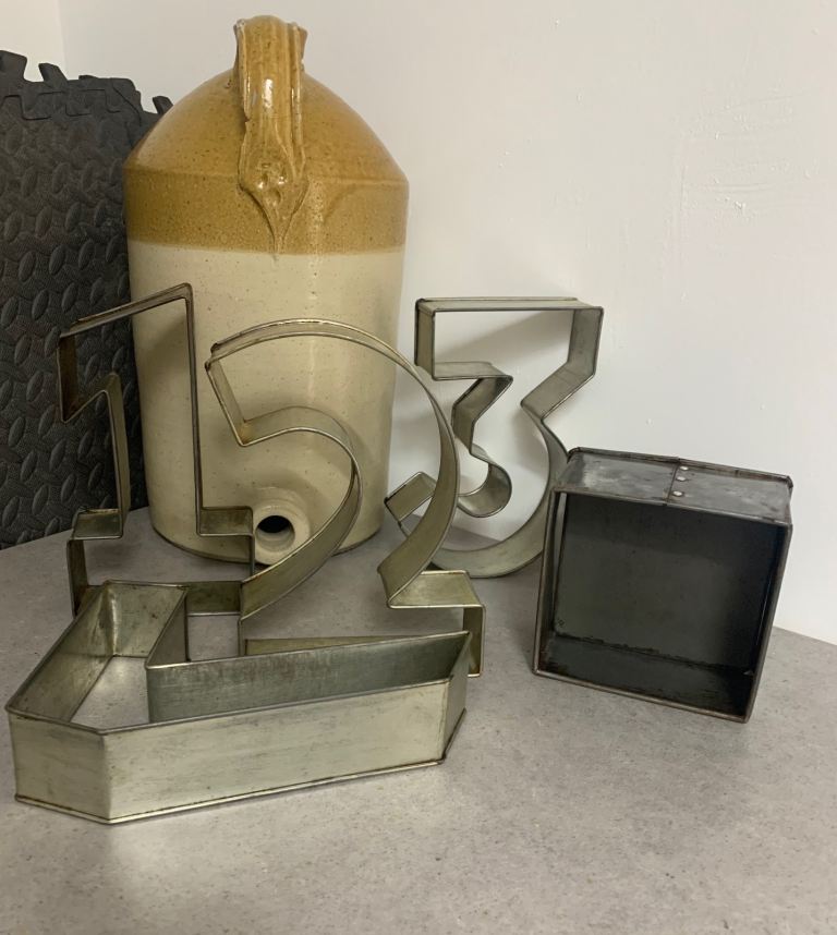 Large Metal Number Cake Tins - Good Condition