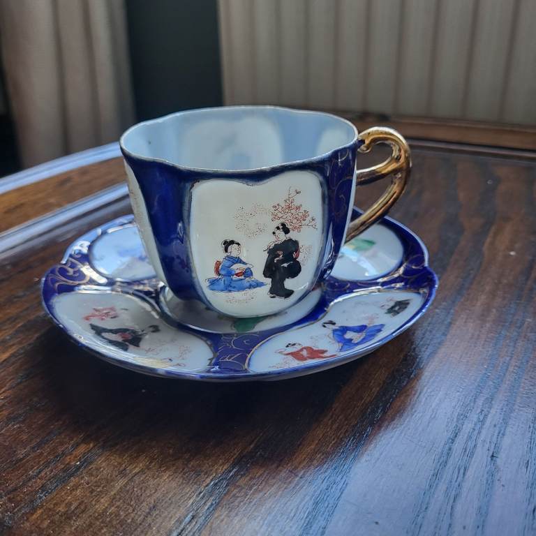 Vintage/antique Japanese cup and saucer. 