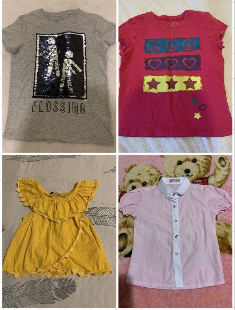 6-7years girl’s clothing Short-sleeve tops shirts bundle