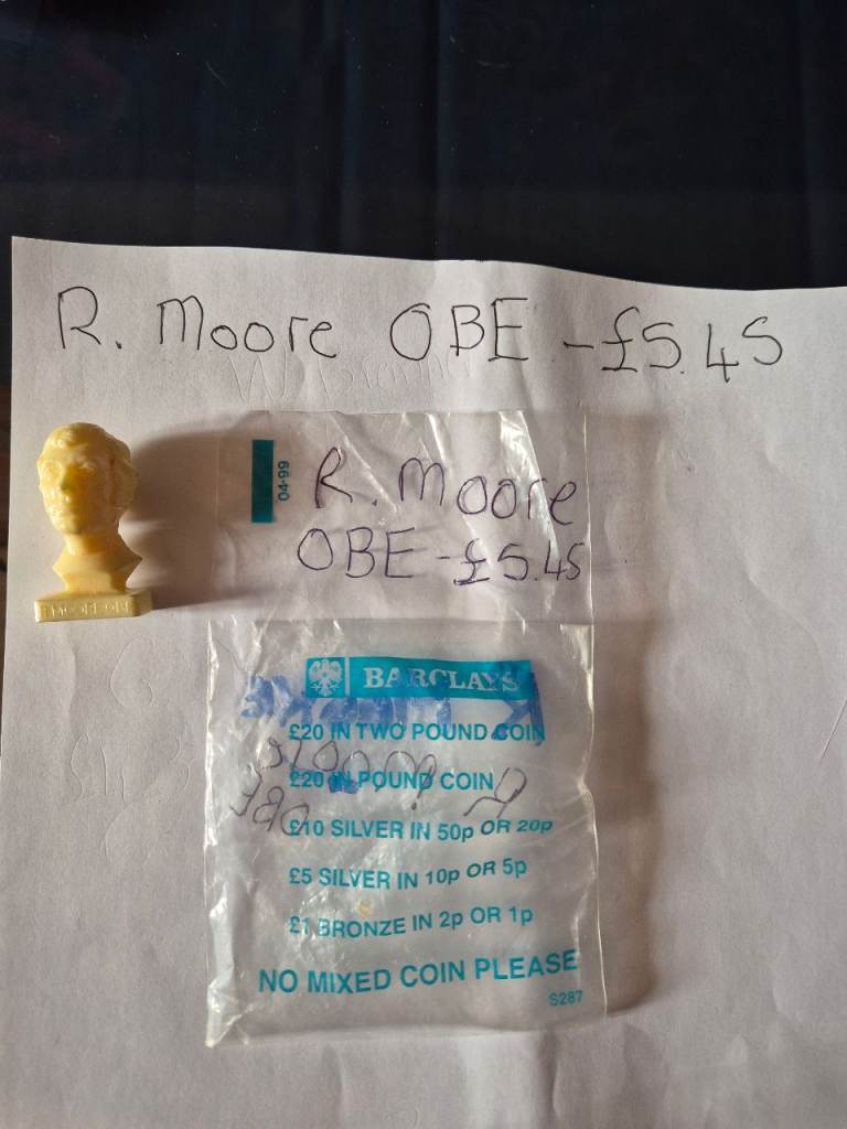 CLEVELAND FOOTBALL CLUB 1970'S BUST MEMORABILIA.  R.MOORE.£5.45
