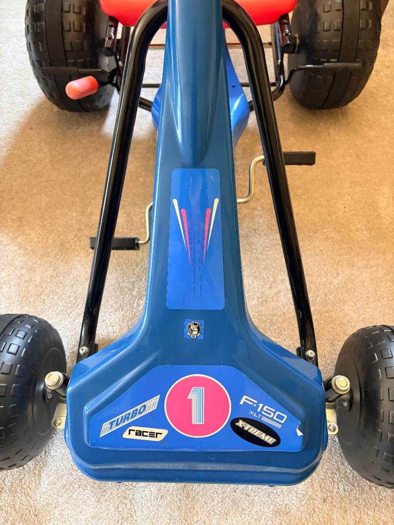 Kids Blue and Red Pedal Go-Kart Good Condition