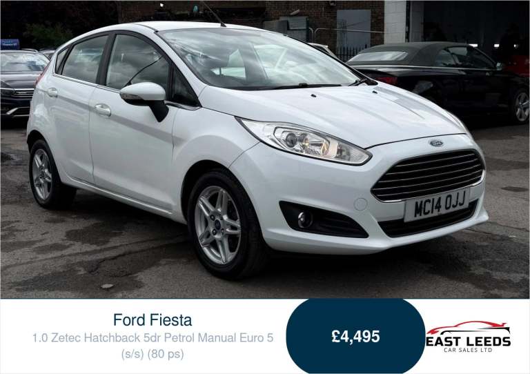 2014 Ford Fiesta 1.0 Zetec Hatchback 5dr Petrol Manual Euro 5 (s/s) (80 ps) Hatchback Petrol Manual
