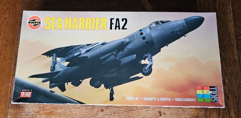 Airfix Seaharrier FA2 1:48 model kit. See description.