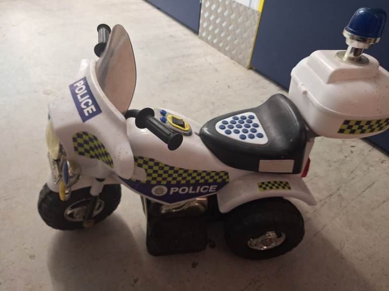 image for Kids ride on electric police bike