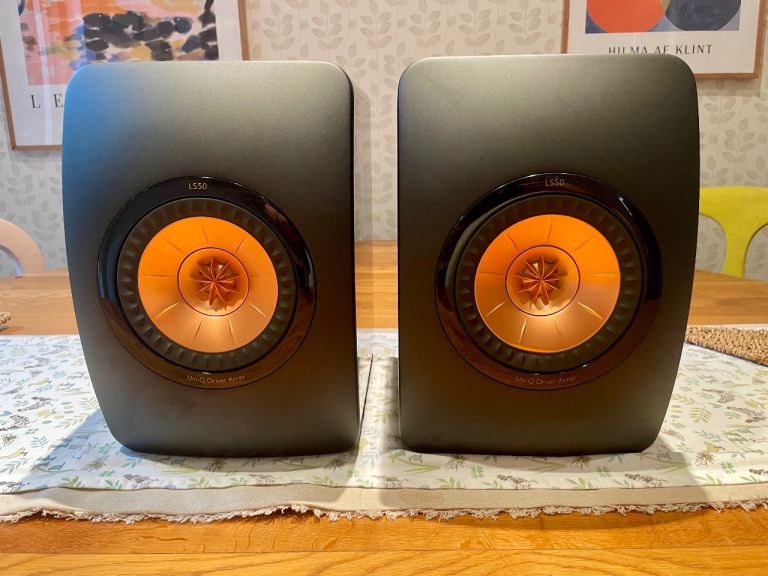 KEF LS50 Speakers – Black, Great Sound