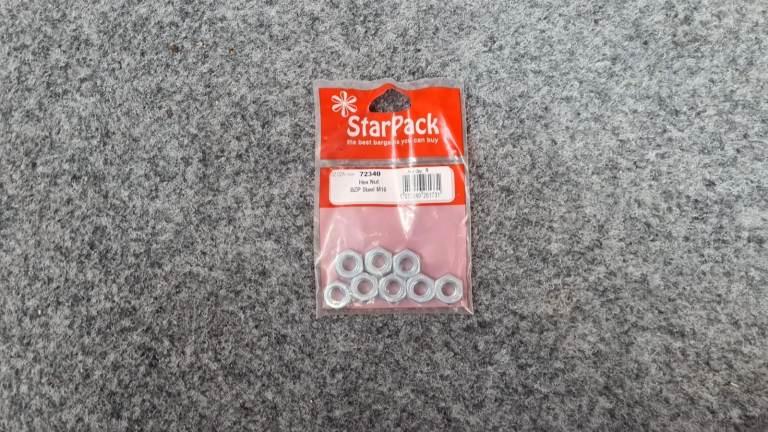 M10 Hex Nuts Heavy‑Duty BZP Steel for DIY 8 Pack