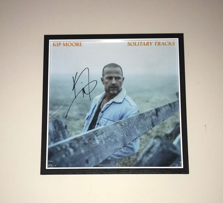 Kip Moore Solitary Tracks Signed Autographed Art Card Framed Picture