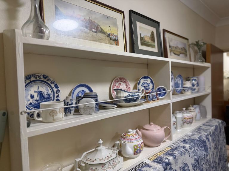 Slimline Solid Wood Shelving Unit - Perfect for Narrow Hallways