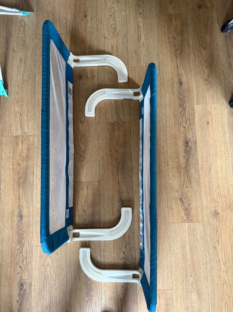 Safety 1st Portable Bed Rail - Blue, Good Condition