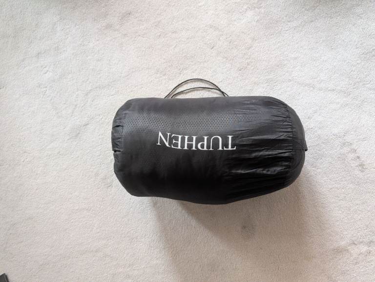 Tuphen Compact Lightweight Mummy Sleeping Bag Black 3-4 Season Camping Festival