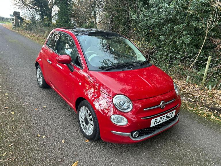 2017 Fiat 500 1.2 Lounge Euro 6 (s/s) 3dr HATCHBACK Petrol Manual
