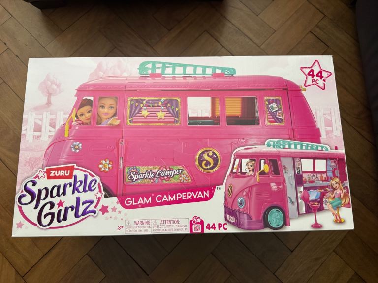 Girls sparkle girls retro campervan doll playset new in box 