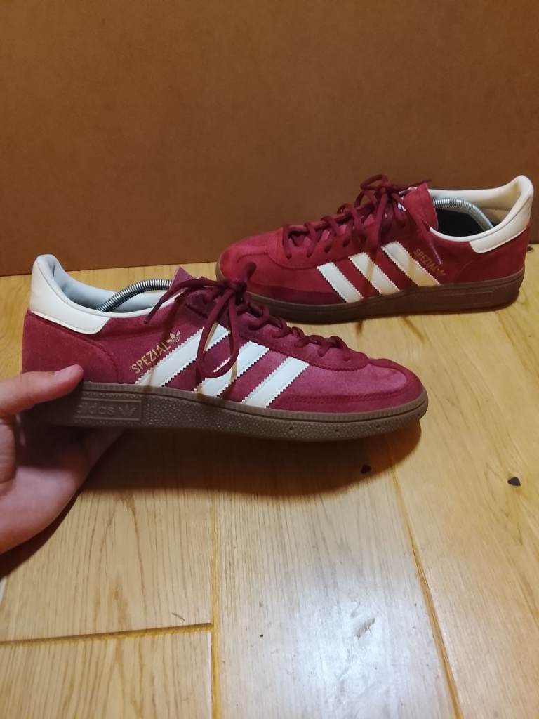 Adidas Spezial Trainers Red Suede UK 8.5 – As Good As New