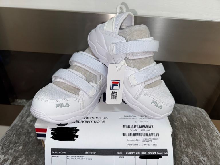 Fila Sportswear Ray Sandal Children Boy Girl Slipper Kids Beach Slide Size 13