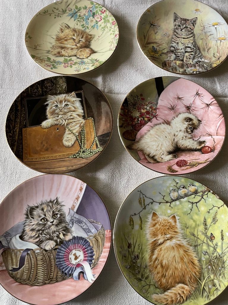 Royal Worcester Kitten Classics bone china plates