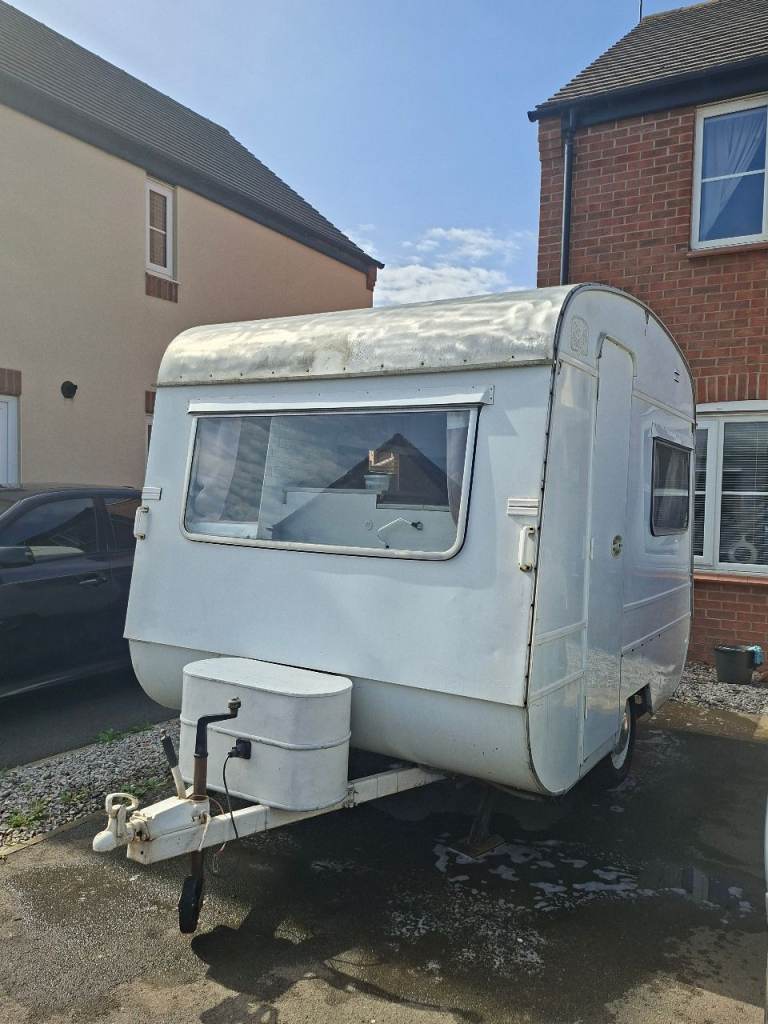 Small vintage caravan 