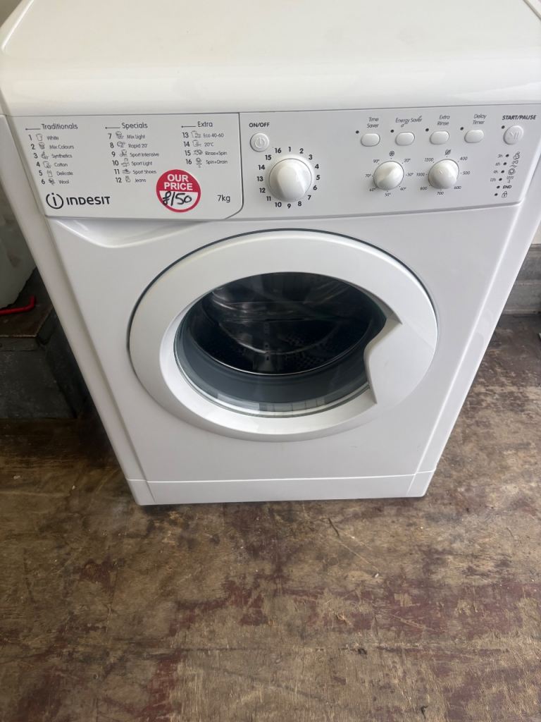 🔥INDESIT 7KG WASHING MACHINE AS NEW £140 DELIVERED FITTED🔥6 MONTHS WARRANTY 🔥DENTON APPLIANCES 🔥