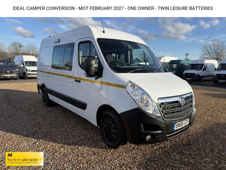 2018 Vauxhall Movano 2.3 CDTi 3500 Panel Van 5dr Diesel Manual FWD L2 H2 Euro 6 (130 ps) Panel Va...