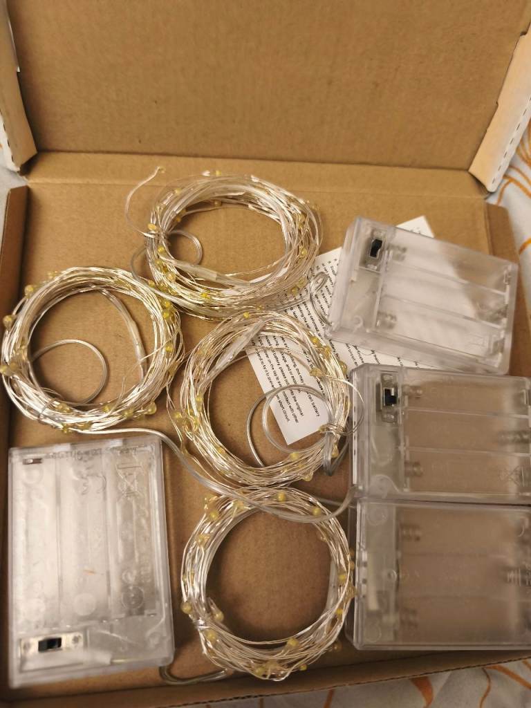 New Battery-Operated LED Fairy Lights – Yellow