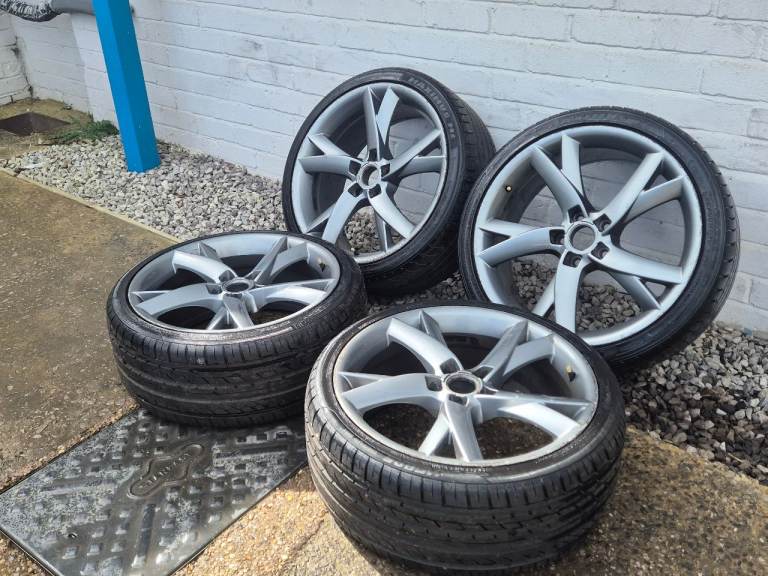 🌟Audi Y spoke style 19 inch alloy wheels 5x112 with MATCHING TYRES 7M++