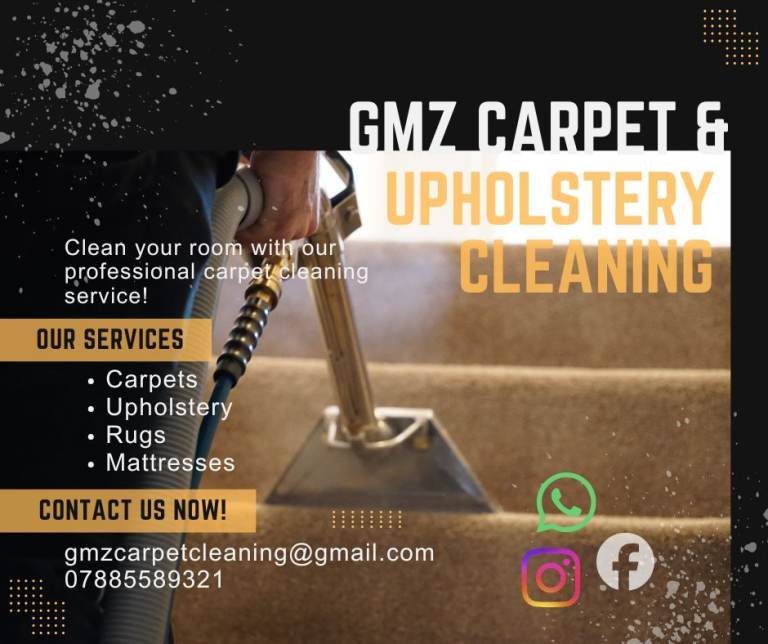 GMZ Carpet & Upholstery Cleaning / Certified professional / Residential & Commercial 