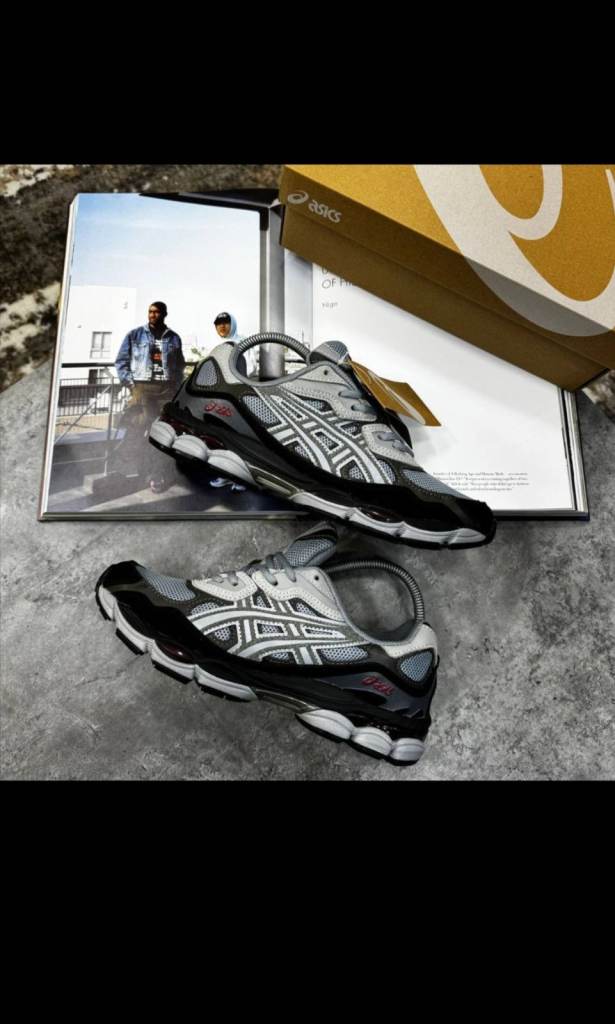 ASICS Grey and Black Trainers – Brand New with Box