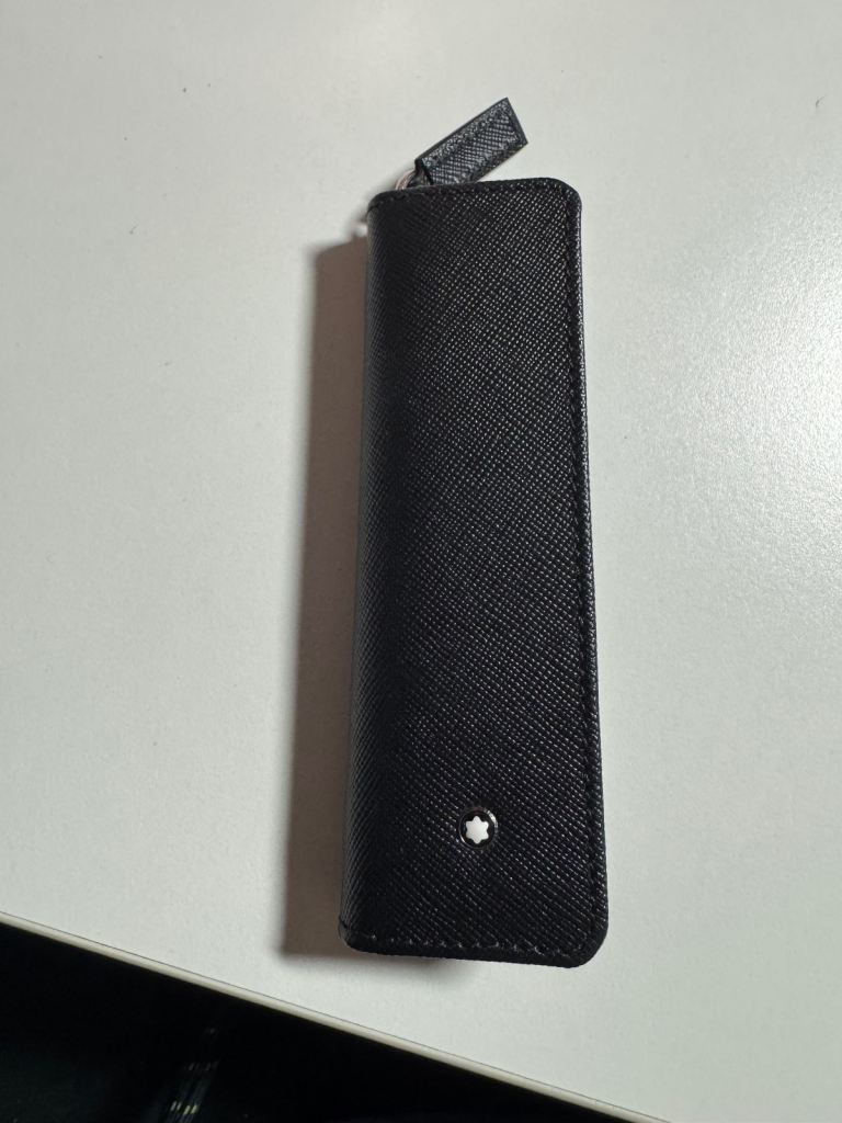 Montblanc Black Leather Pen Pouch - As Good As New