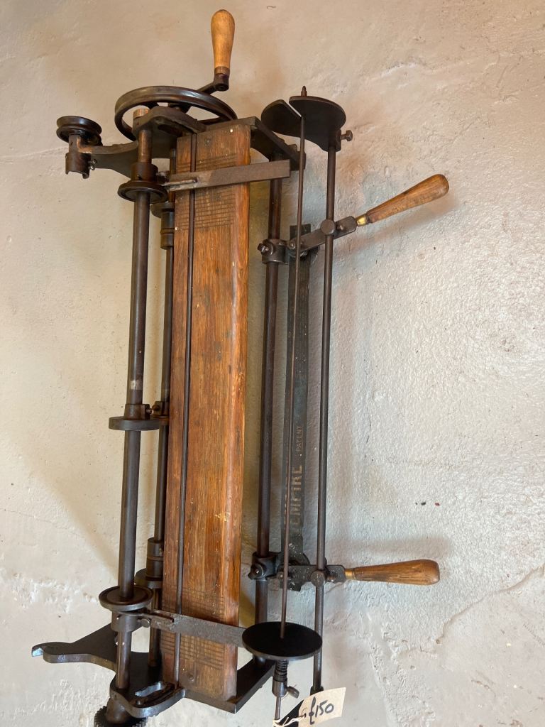 1800s wall paper straightener cutter