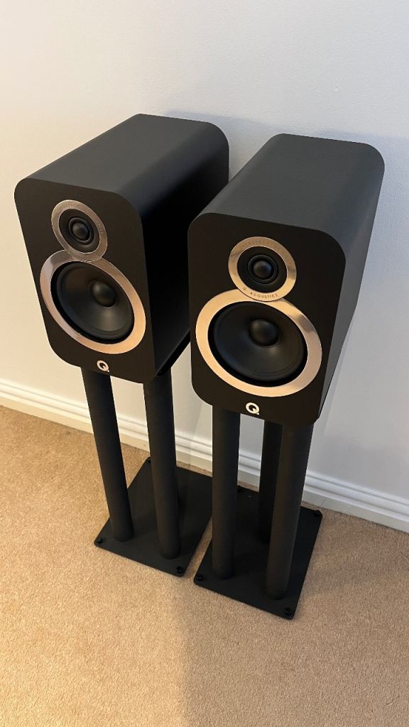Q Acoustics 3020i Speakers Black (Matte). 