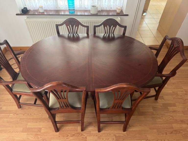 Mahogany Dining Table and Chairs
