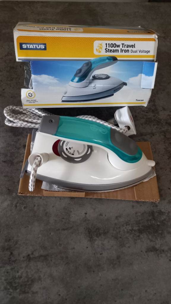 Status 1100w Travel Steam Iron Dual Voltage – As Good As New