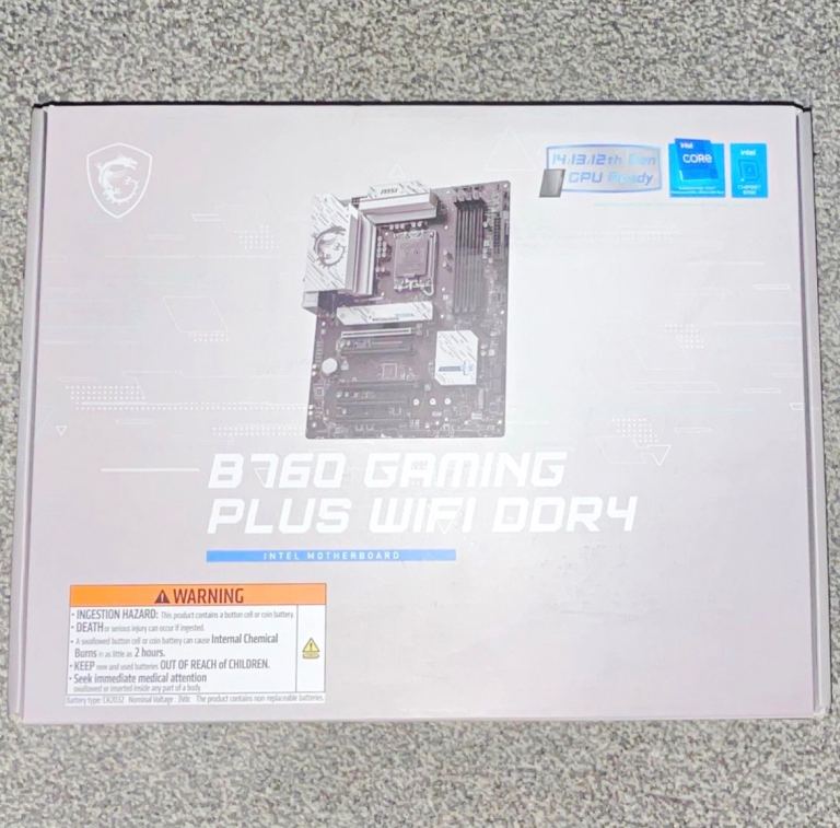 MSI B760 Gaming Plus WiFi DDR4 ATX LGA1700 Motherboard HDMI USB RJ-45