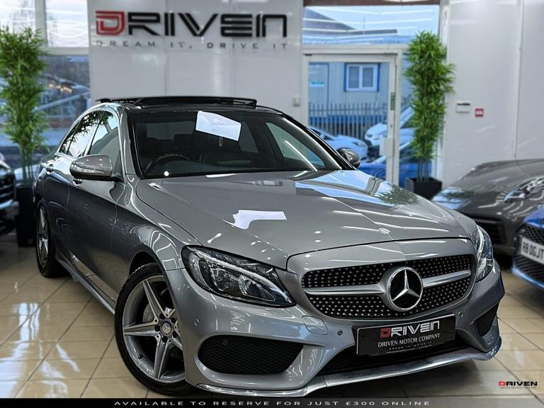 PAN ROOF! MERCEDES BENZ C220D 5DR AMG LINE BLUETEC C CLASS AUTO + FREE DELIVERY!
