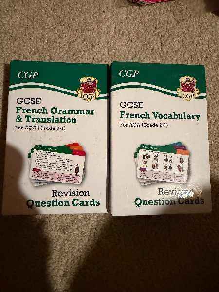 *** FREE *** GCSE FRENCH CARDS FOR REVISION *** FREE ***
