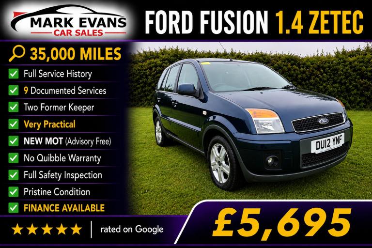 2012 Ford Fusion 1.4 Zetec 5dr [Climate] HATCHBACK Petrol Manual