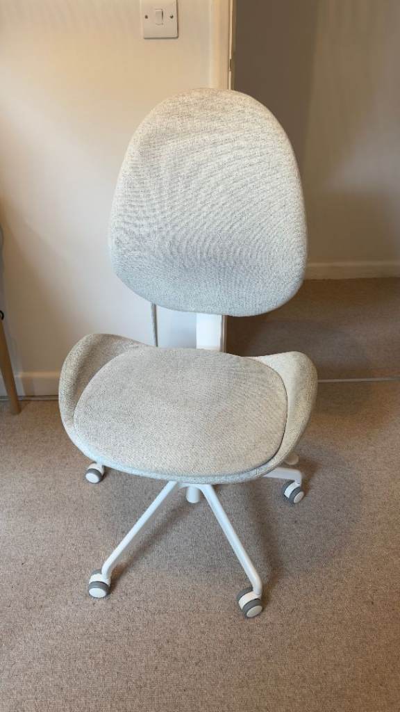 IKEA HATTEFJÄLL Beige/White Office Chair · Used, good condition · NO armrests