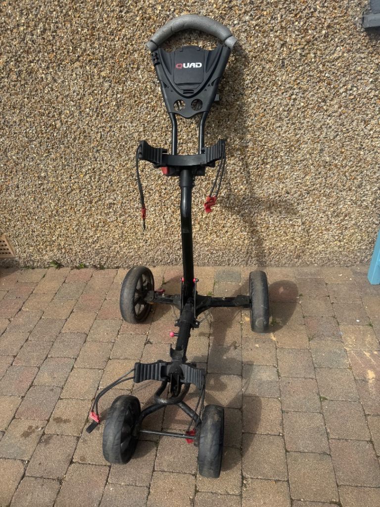 EZ quad foldable golf trolley.