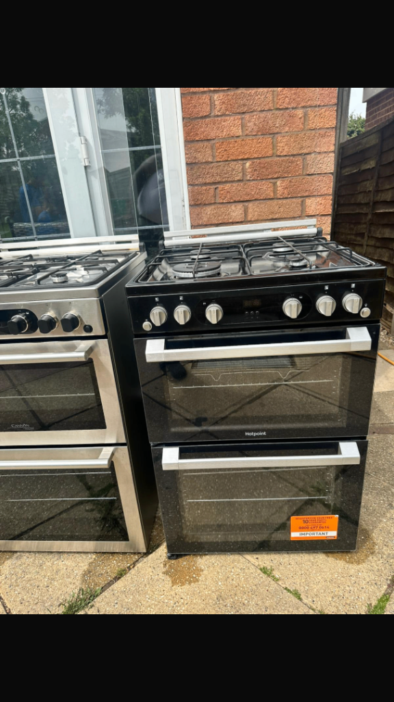 NEW Hotpoint Freestanding Gas Cooker – Black
