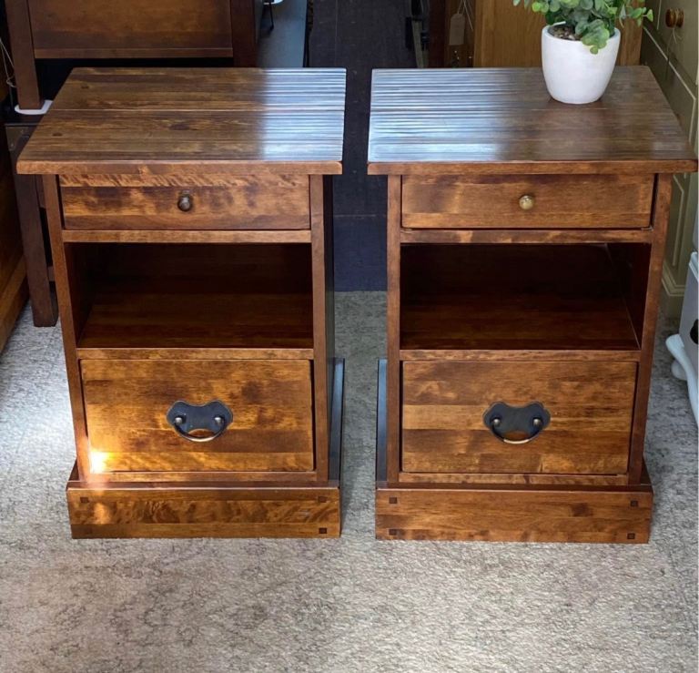 image for Garrat Laura Ashley side table x2 in chestnut 