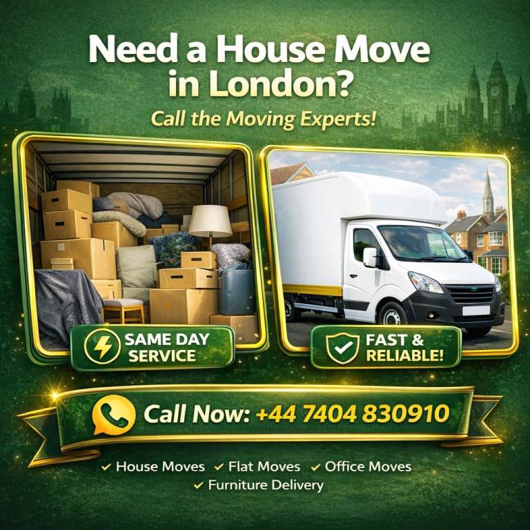  House Move | Large Luton Van | Fast & Reliable Service | Call Now