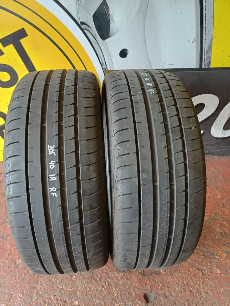 2x 205 40 18 RunFlat Goodyear Tyres