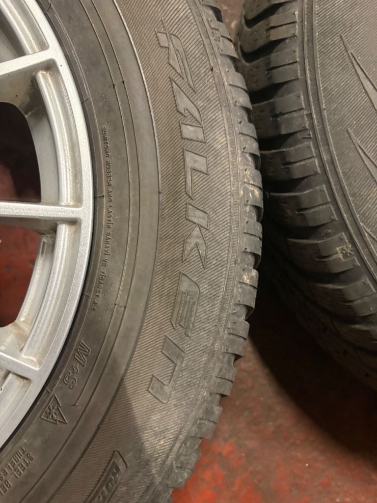Skoda Alloy wheels with winter tyres 