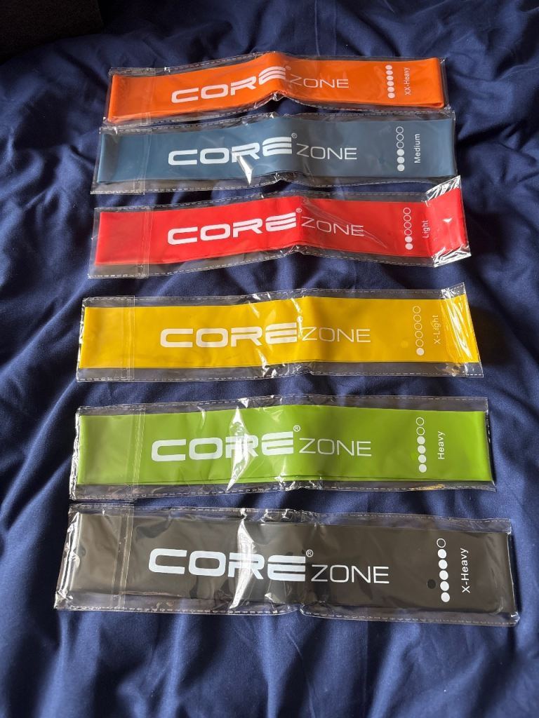 New CORE ZONE Resistance Bands Set – Multicoloured