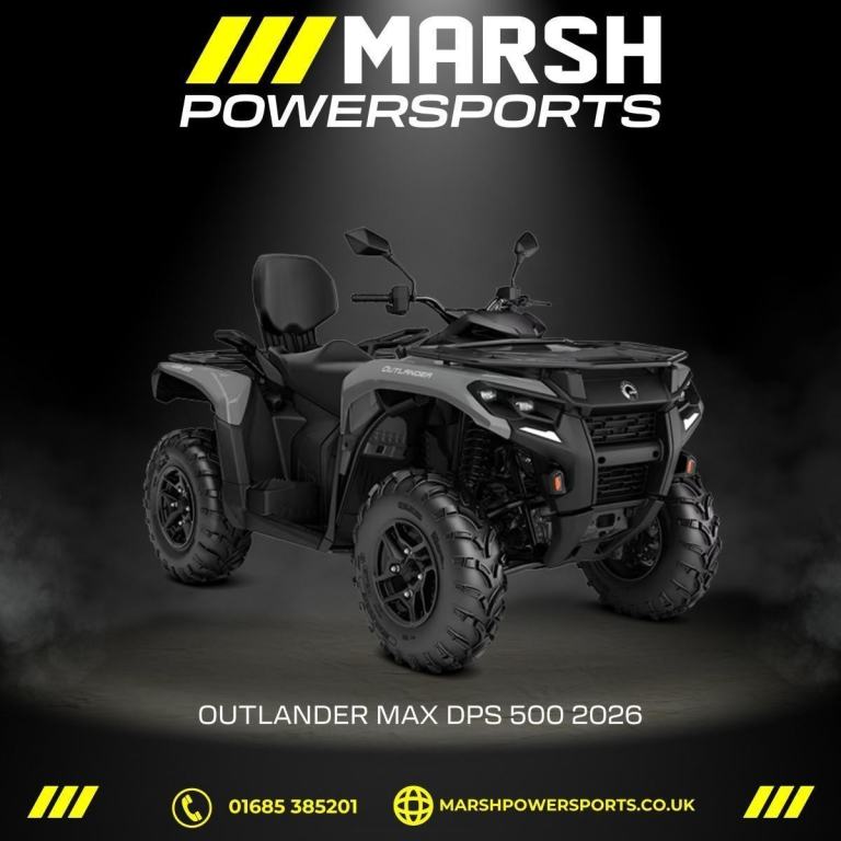 Outlander Max DPS T 500 2026 Model - Can-am Main Dealer - Reserve NOW!