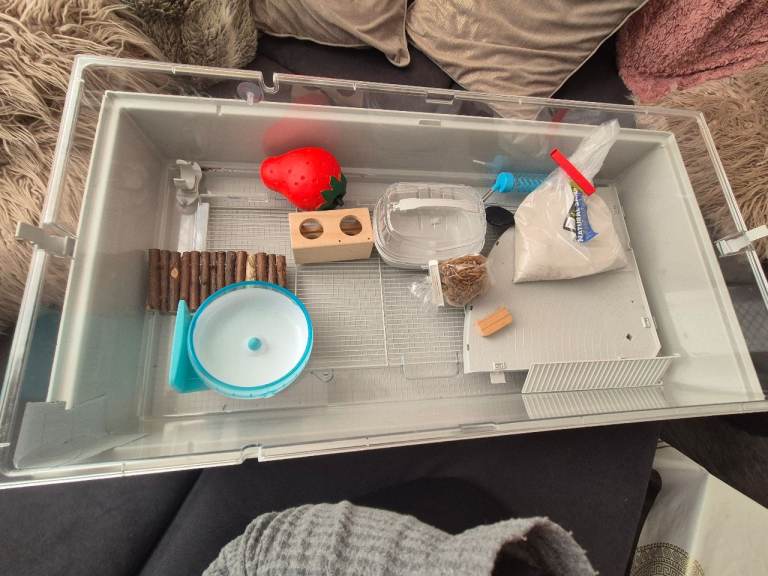 Hamster ,gerbil cage with accessories