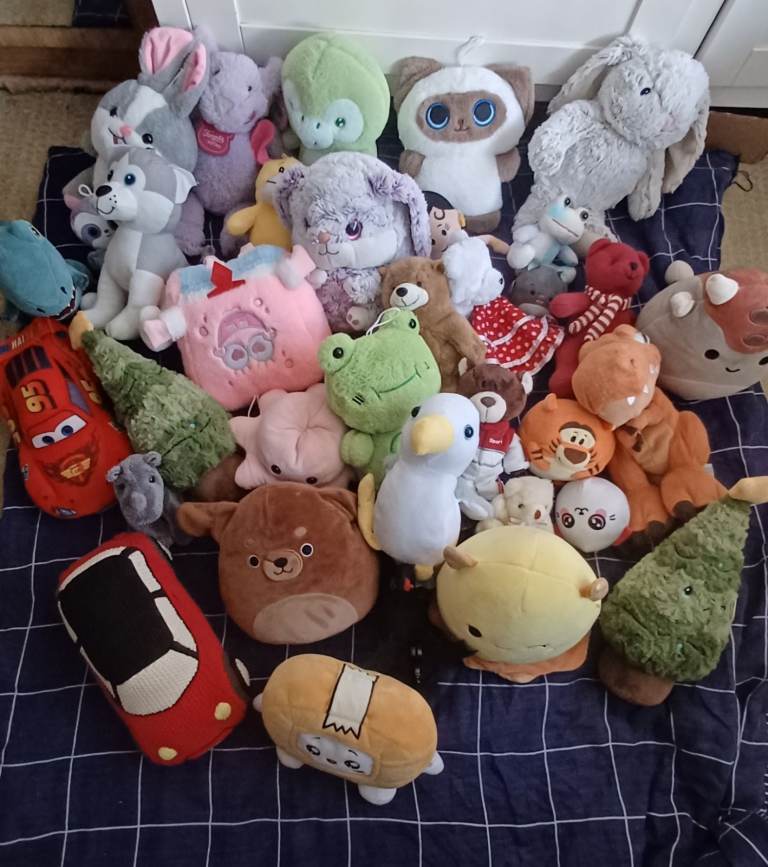 Big collection of soft toys